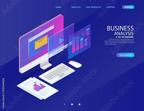 business analysis system. v...