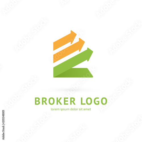Logo design broker vector template.