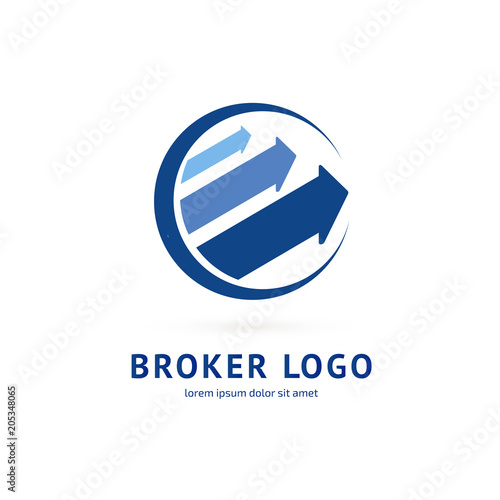 Logo design broker vector template.
