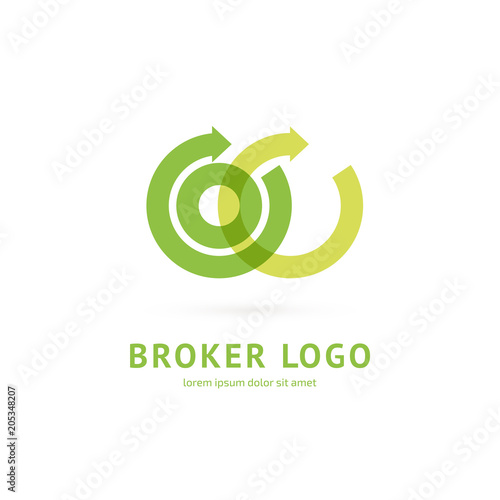 Logo design broker vector template.