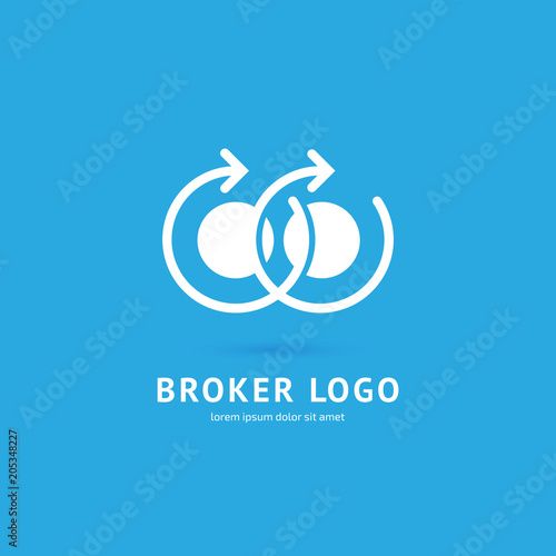 Logo design broker vector template.