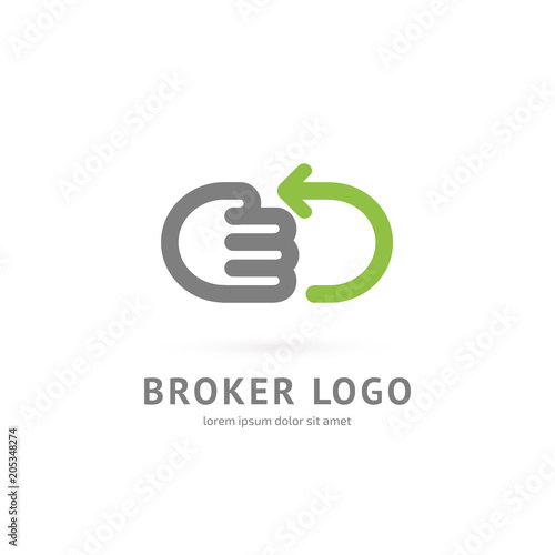Logo design broker vector template.