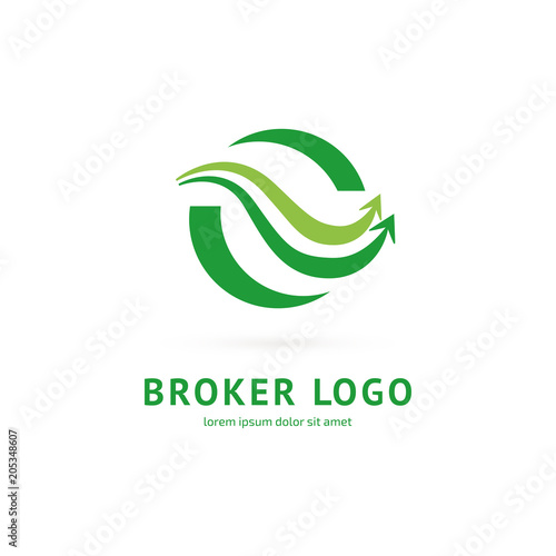 Logo design broker vector template.