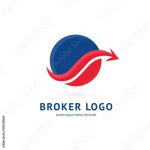 Logo design broker vector template.