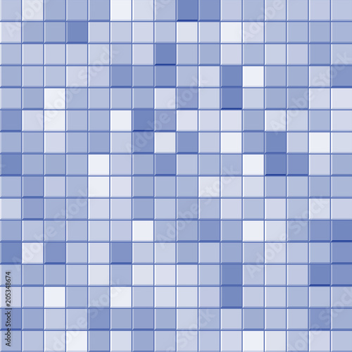 Bathroom tile seamless pattern. Flat vector cartoon illustration. Objects isolated on white background.