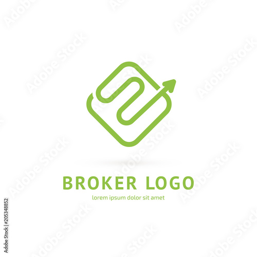 Logo design broker vector template.