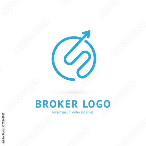 Logo design broker vector template.