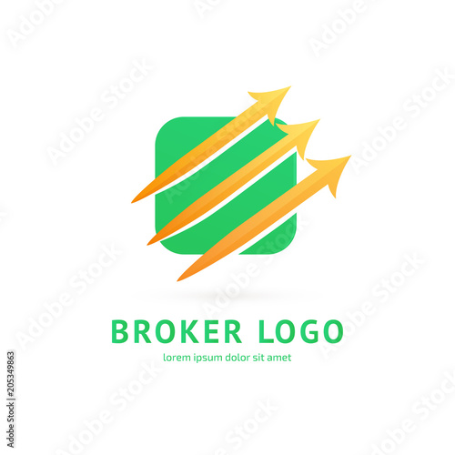 Logo design broker vector template.