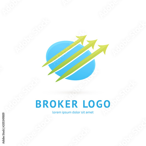 Logo design broker vector template.