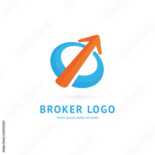 Logo design broker vector template.