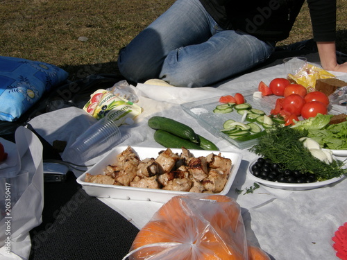 Choice day food Food and Drink Freshness fruit healthy eating high angle view human body part midsection one person outdoors plastic Plastic Bag ready-to-eat real people tomato variation vegetable wel