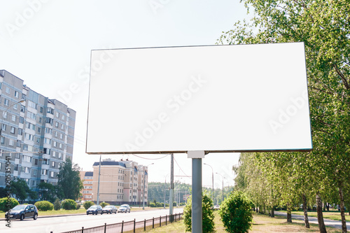 Photography Billboard, billboard, canvas billboard, layout on the background of the city