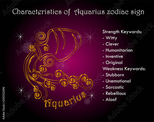 Characteristics of Aquarius zodiac sign