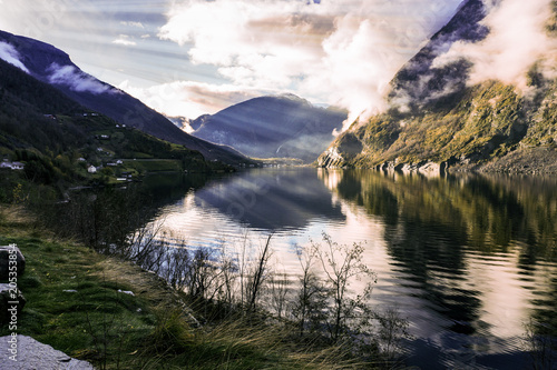 norway fjord winter 