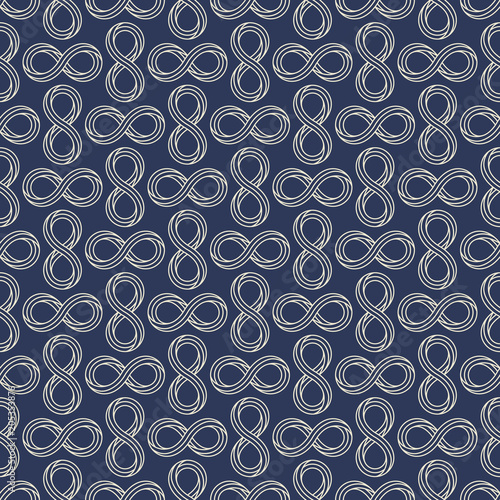 Infinity sign minimal seamless pattern design photo