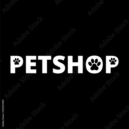 Pet shop icon, Veterinary Care on dark background
