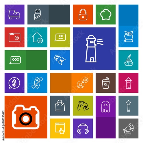 Modern, simple, colorful vector icon set with freelance, work, war, , gramophone, sign, fun, freelancer, landmark, music, buy, photo, vintage, security, leisure, beautiful, camera, photographer icons