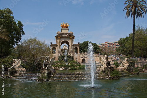 Cascada Monumental in Parc de la Ciutadella in Barcelona 