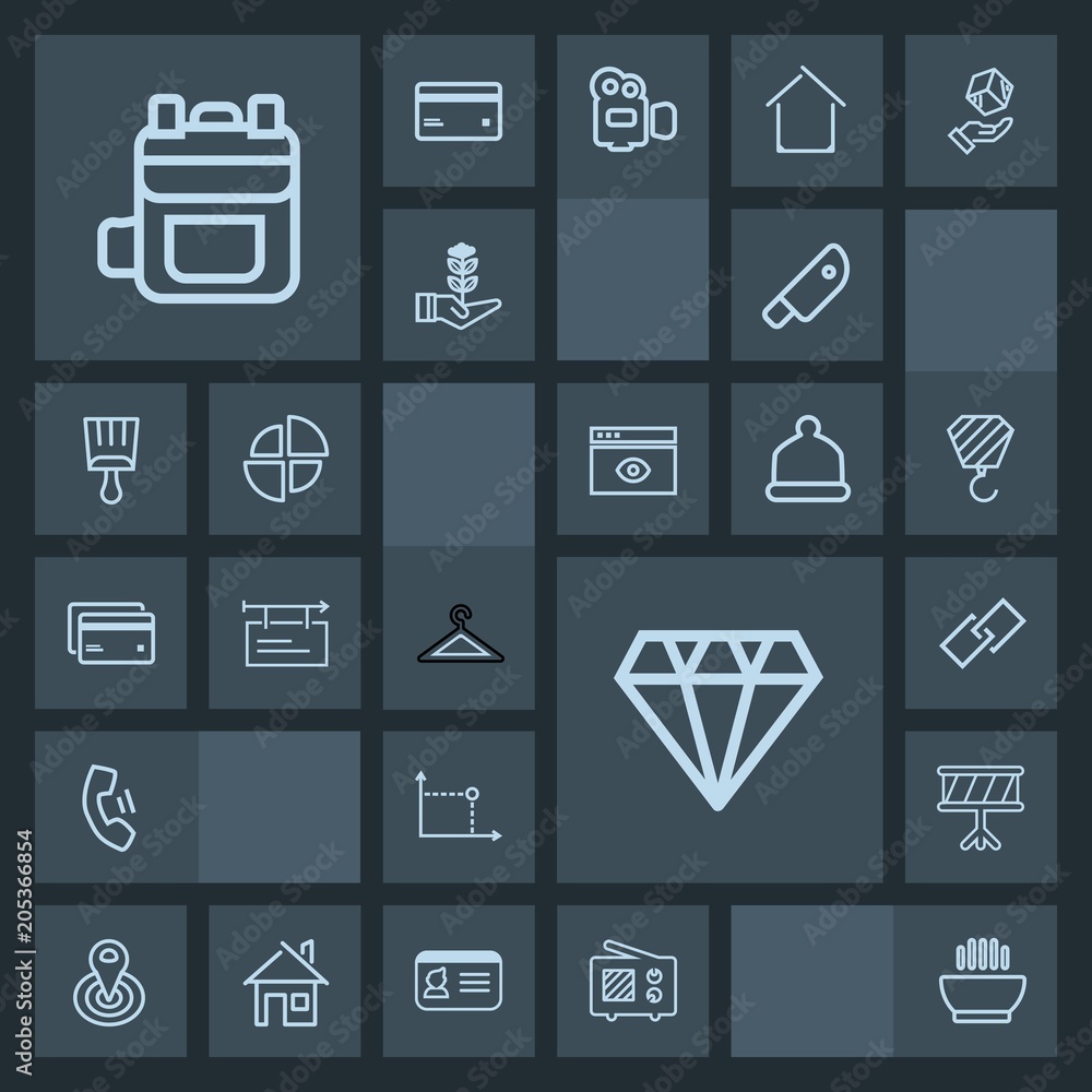 Modern, simple, dark vector icon set with antenna, sign, sound, signal, technology, meat, kitchen, modern, backpack, radio, wireless, communication, center, fashion, gem, rucksack, soup, crystal icons Modern, simple, dark vector icon set with antenna, sign, sound, signal, technology, meat, kitchen, modern, backpack, radio, wireless, communication, center, fashion, gem, rucksack, soup, crystal icons