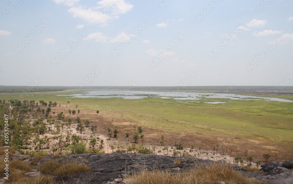 panoramic view in ubirr, kakadu national park - australia panoramic view in ubirr, kakadu national park - australia