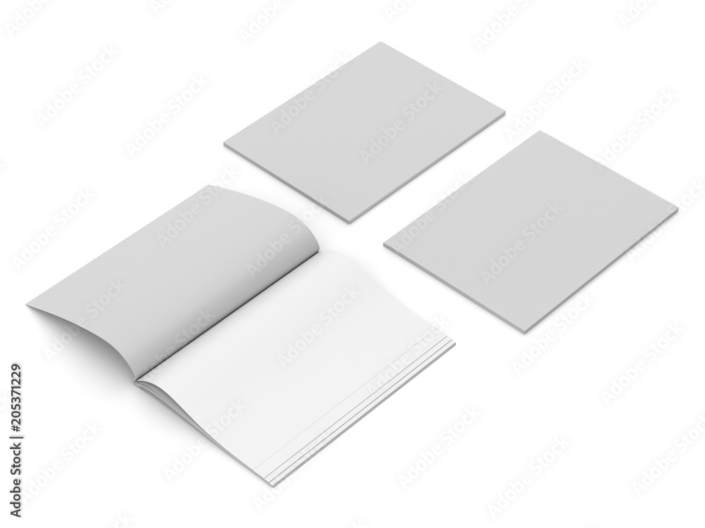 Blank White Catalog Or Magazine