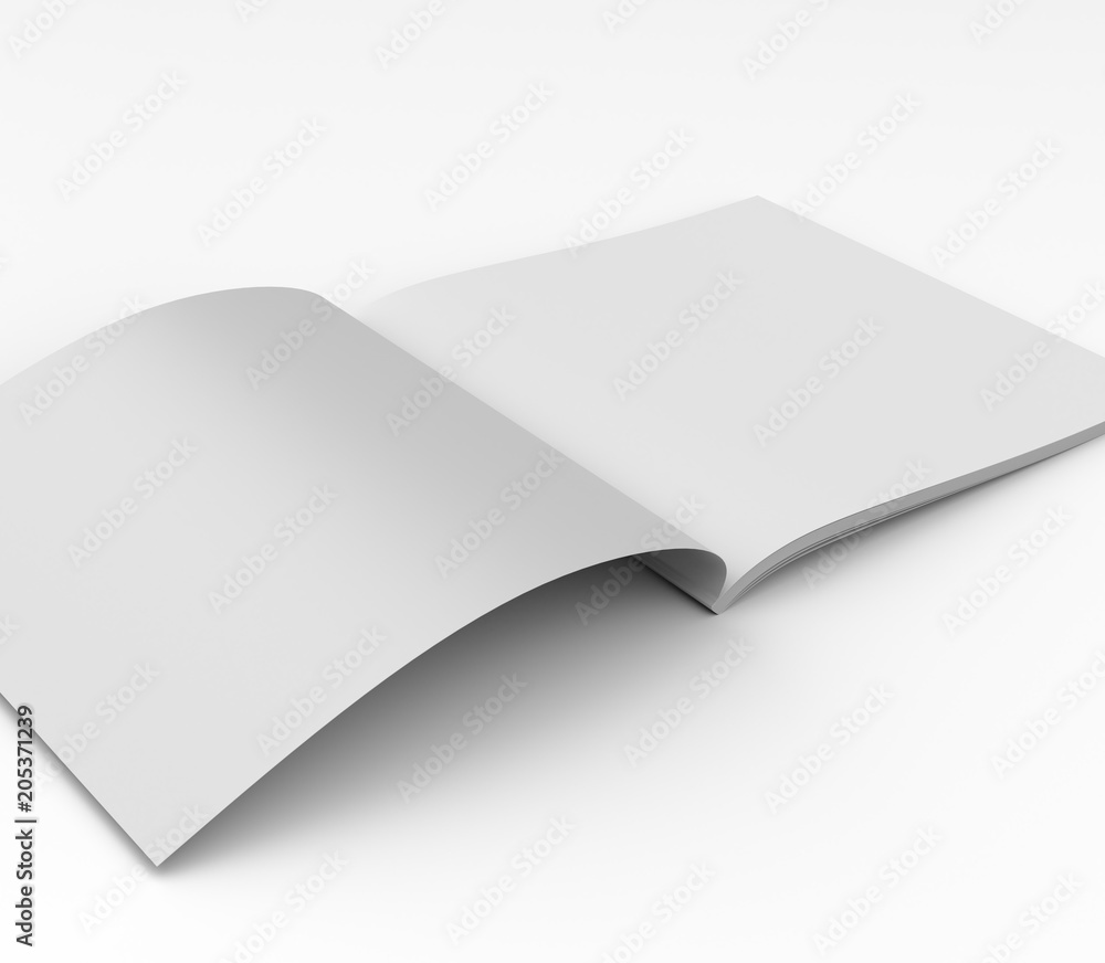 Single Spread Blank White Catalog Or Magazine Single Spread Blank White Catalog Or Magazine