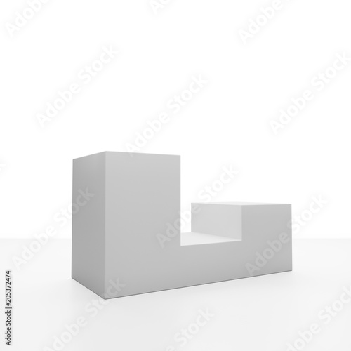 Blank Product Display Or Podium. 3D rendering