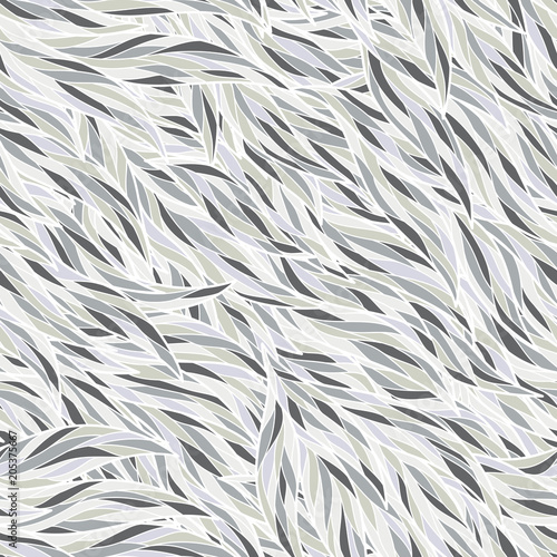 Seamless abstract hand-drawn waves pattern, wavy background.