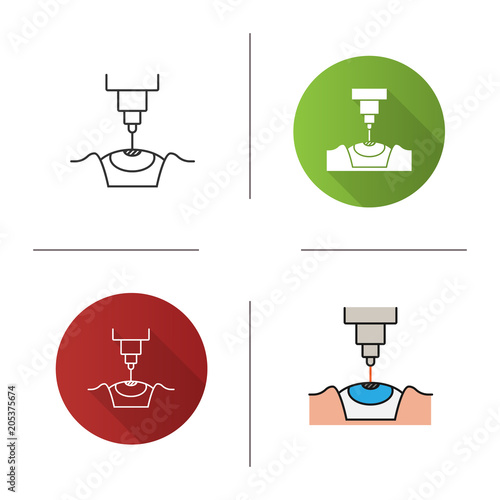 Laser eye surgery icon