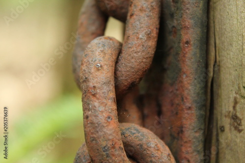 Rusty Chain Close Up