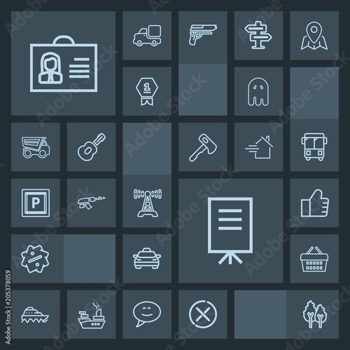 Modern, simple, dark vector icon set with people, sea, market, meeting, water, ghost, store, environment, basket, label, businessman, woman, vehicle, female, music, scary, transport, internet icons