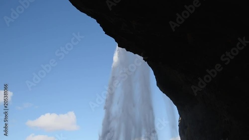 Majestic waterfall in Iceland