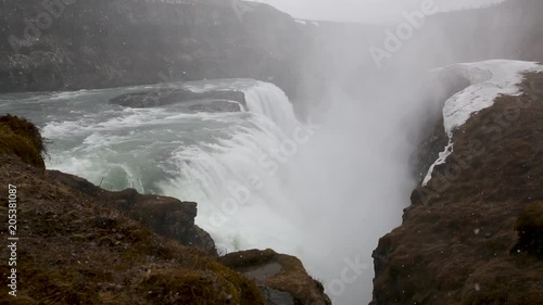 Majestic waterfall in Iceland