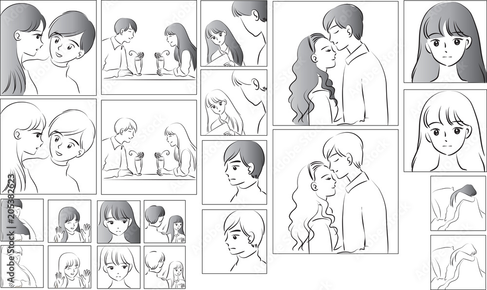 love story comic set