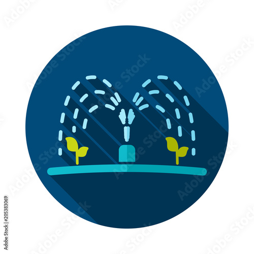 Automatic irrigation sprinkler icon