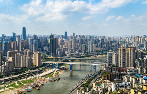 Beautiful view of chongqing city skyline © onlyyouqj