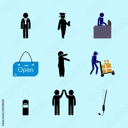 icons about Human with girl, hug, simple, trust and water dispencer