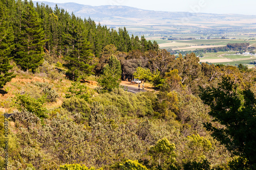 The bains kloof pass winds over beautiful mountains from Wellington to Ceres, Western Cape, South Africa. photo