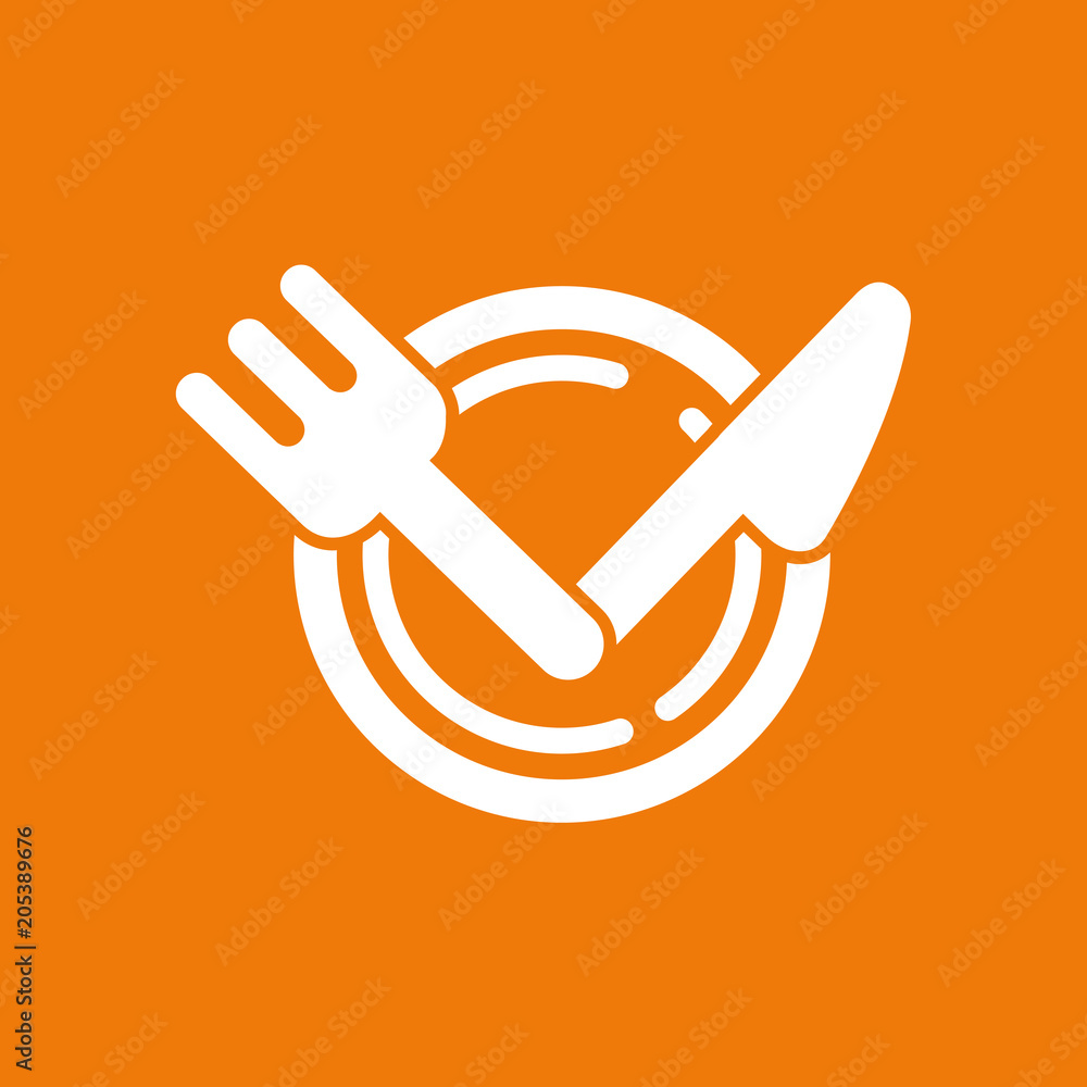 Business food and drink concept. Vector cutlery illustration Business food and drink concept. Vector cutlery illustration