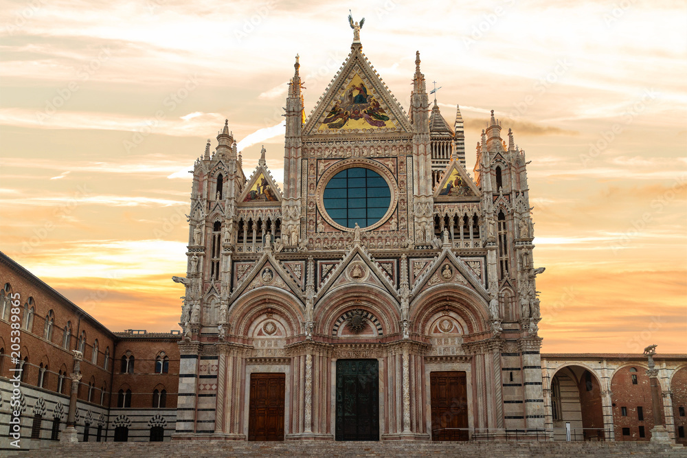 Siena Cathedral (Duomo di Siena) is a medieval church in Siena, Italy, Tuscany.