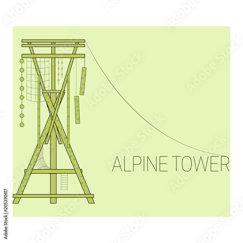 Alpine tower.