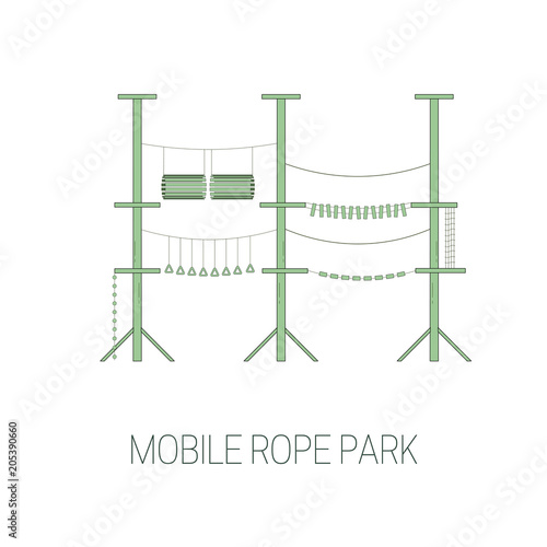 Mobile rope park.