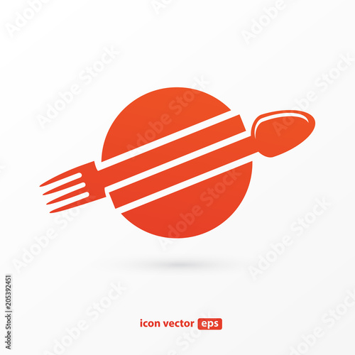 Business food and drink concept. Vector cutlery illustration