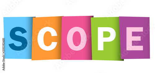 SCOPE colourful letters icon