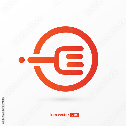 Business food and drink concept. Vector cutlery illustration