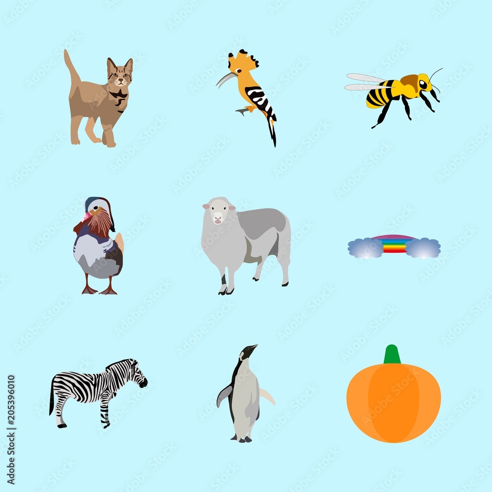 Fototapeta premium animals icons set