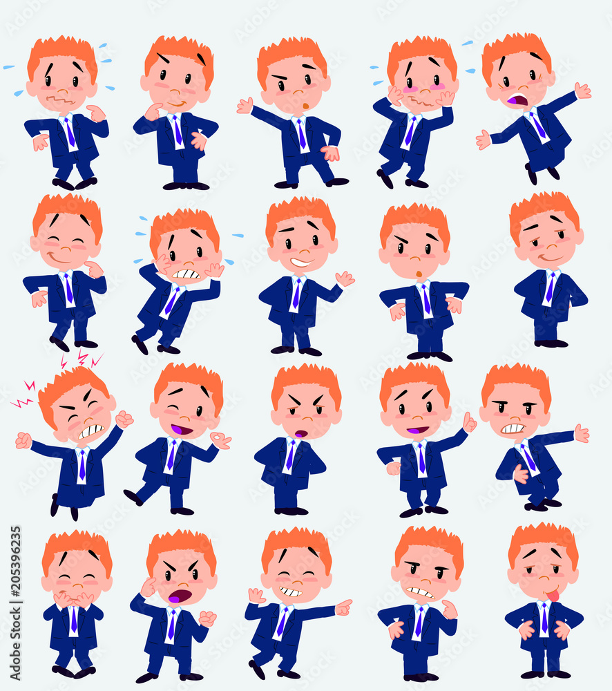 Cartoon character businessman in a swimsuit. Set with different postures, attitudes and poses, doing different activities in isolated vector illustrations. Cartoon character businessman in a swimsuit. Set with different postures, attitudes and poses, doing different activities in isolated vector illustrations.