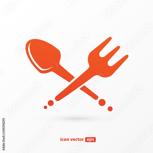 Business food and drink concept. Vector cutlery illustration