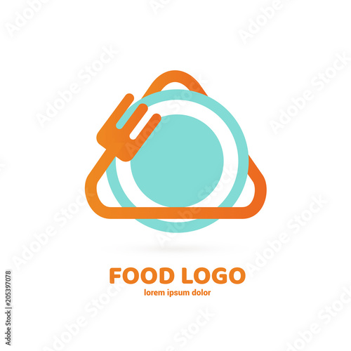 Business food and drink concept. Vector cutlery illustration