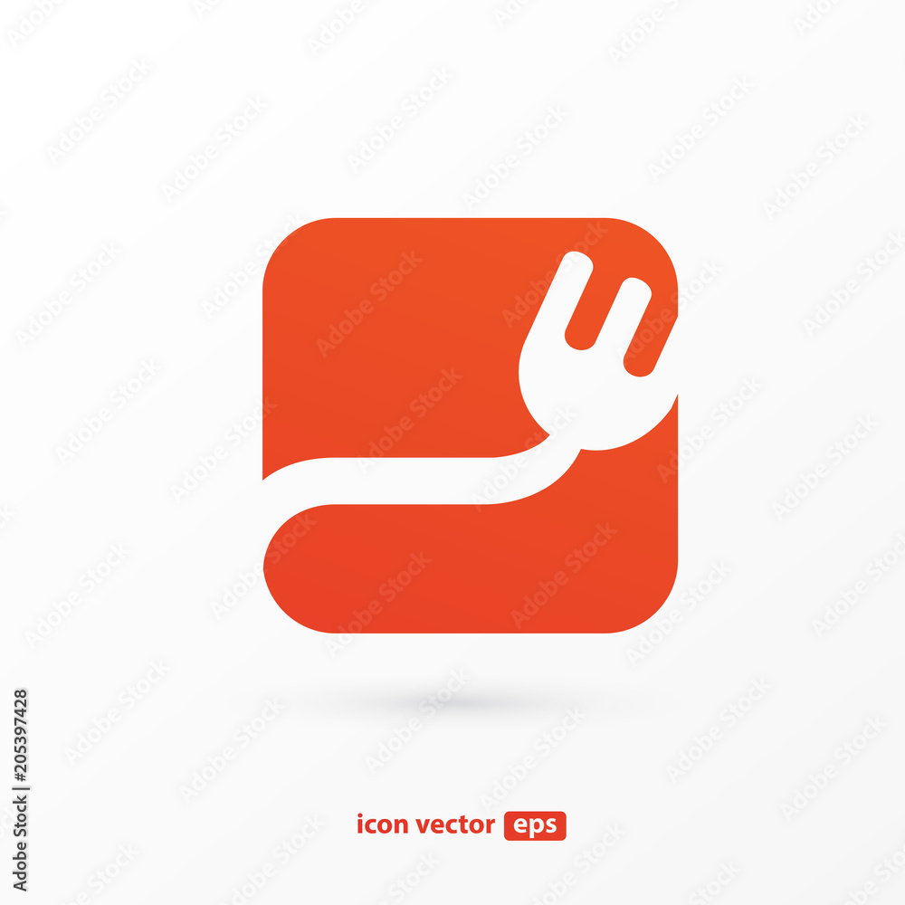 Business food and drink concept. Vector cutlery illustration Business food and drink concept. Vector cutlery illustration